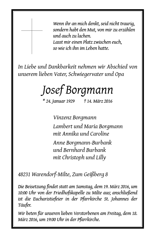 Borgmann, Josef