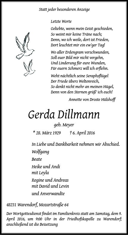 Dillmann, Gerda