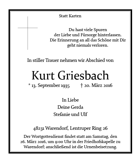 Griesbach, Kurt