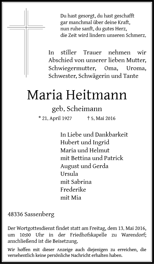 Heitmann, Maria