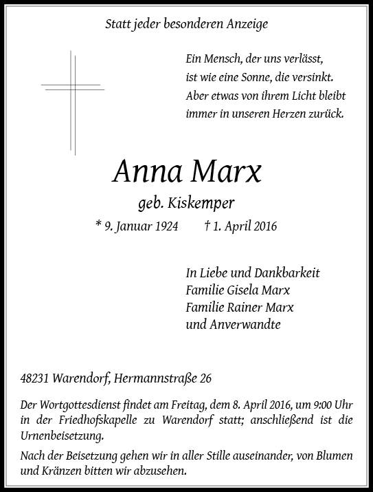 Marx, Anna