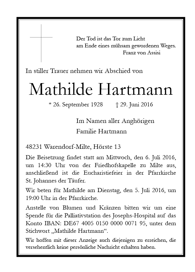 Hartmann, Mathilde
