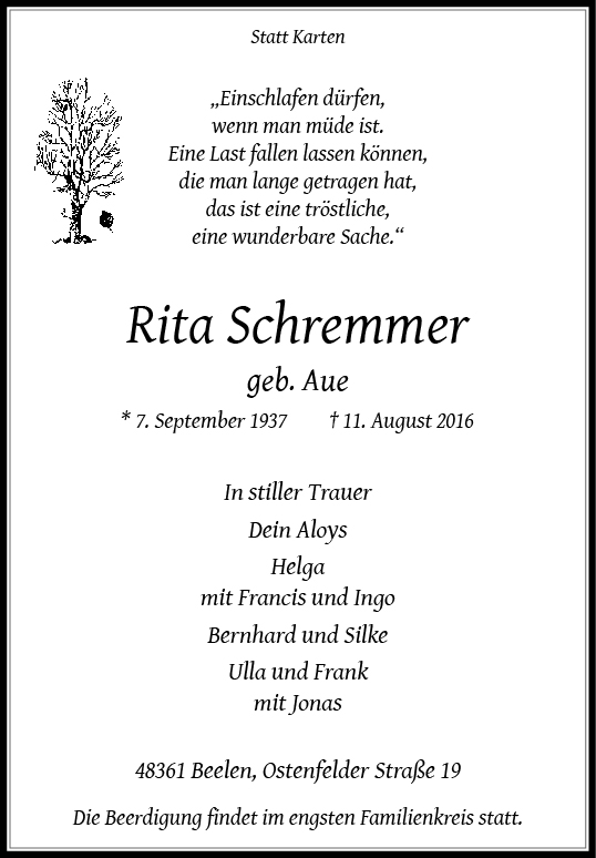 Schremmer, Rita