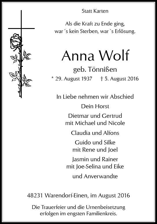 Wolf, Anna